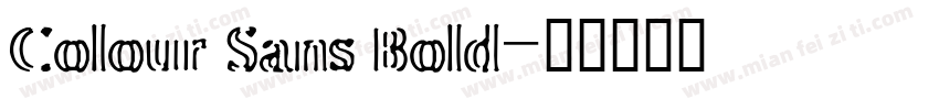Colour Sans Bold字体转换